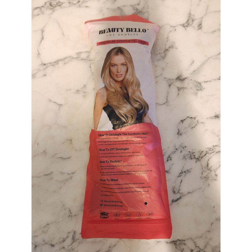 Beauty Bello Premium Synthetic Hair Extensions Secret Halo Ombre Brown & Blonde